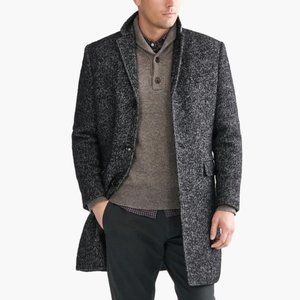 J.Crew Men’s Ludlow Wool Herringbone Topcoat 40R